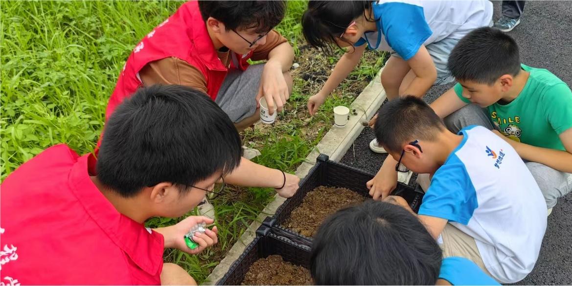 南京工程學院自動化學院“智慧菜園”暑期社會實踐團隊走進青林社區